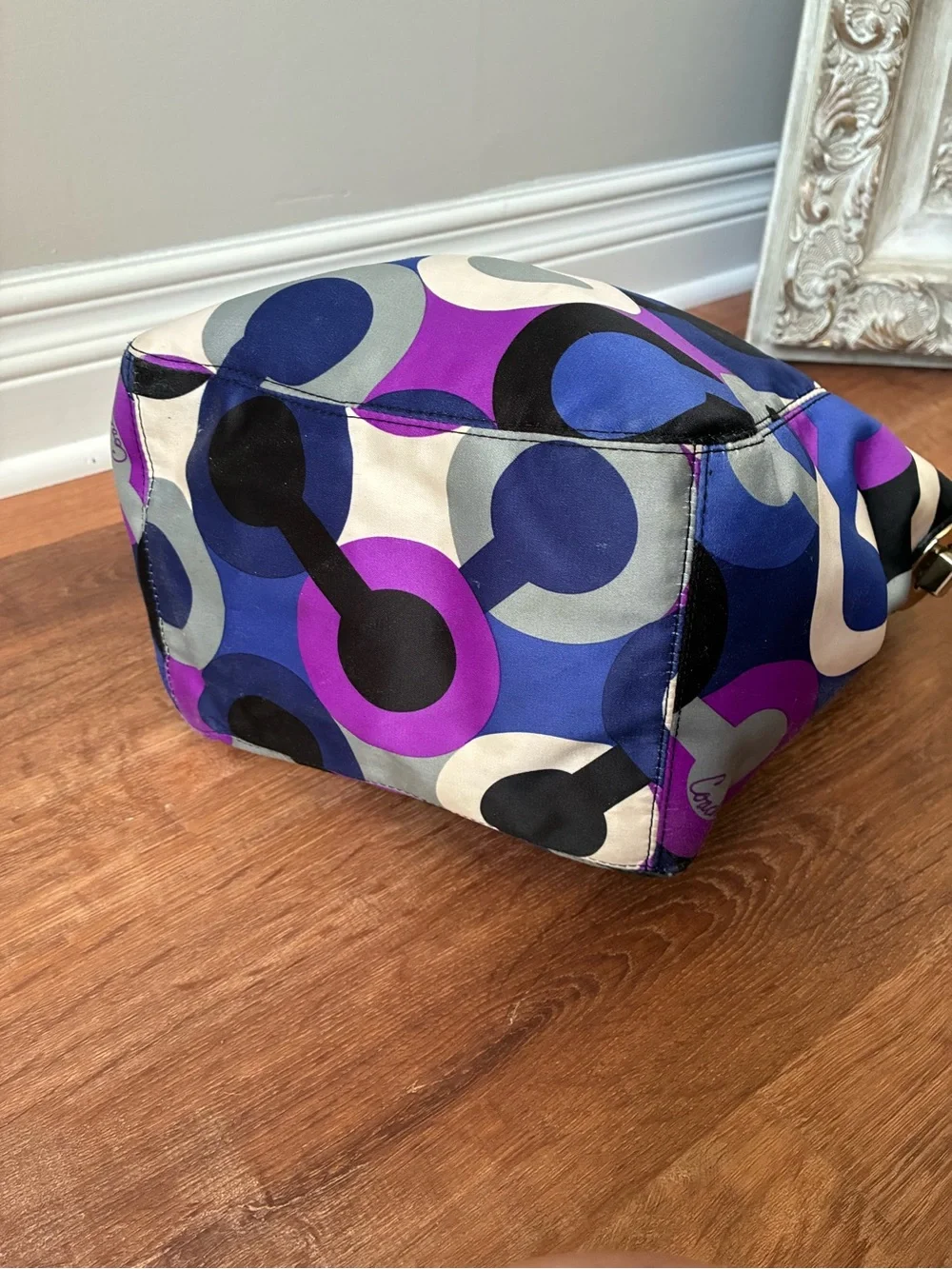 Coach Alex Op Art Multi Color Tote Bag/ Shoulder Bag 14388